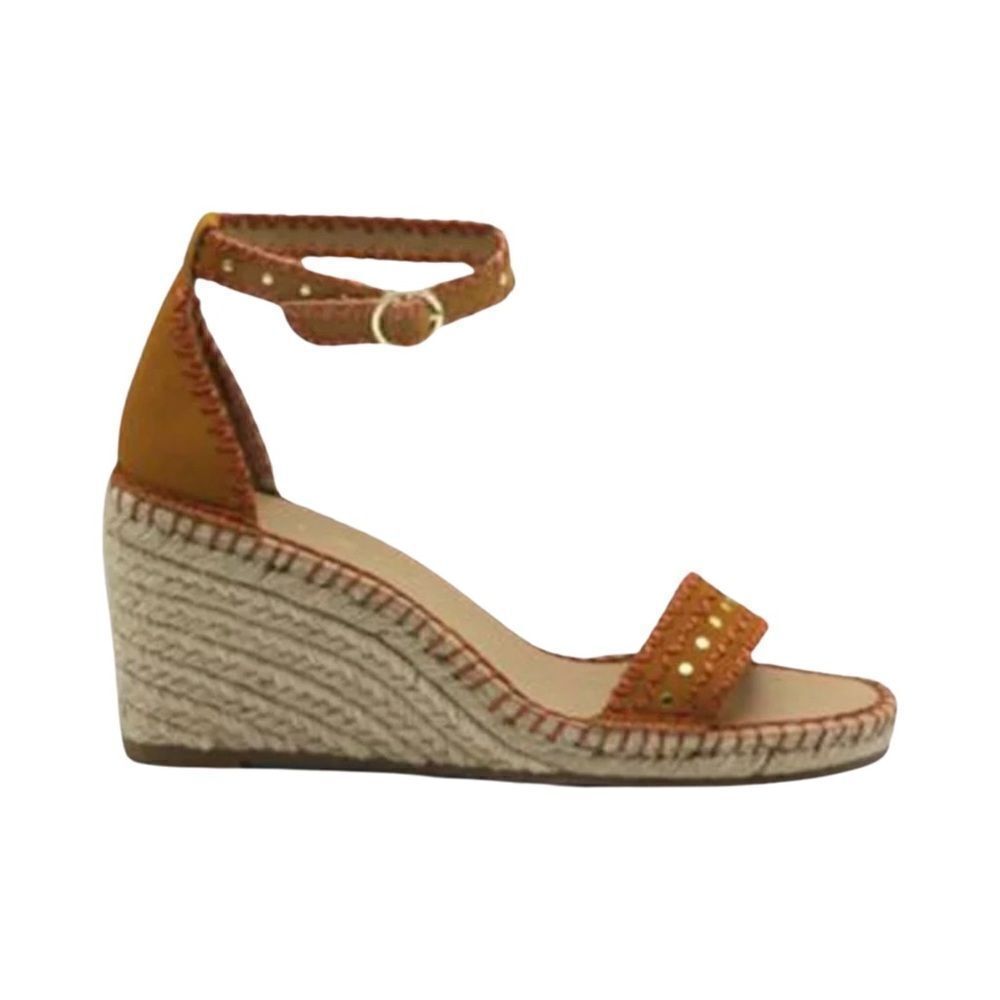 Adrienne Vittadini Women’s Charming Canvas Open Toe Espadrille Wedge Sandal 7.5 - Picture 3 of 13